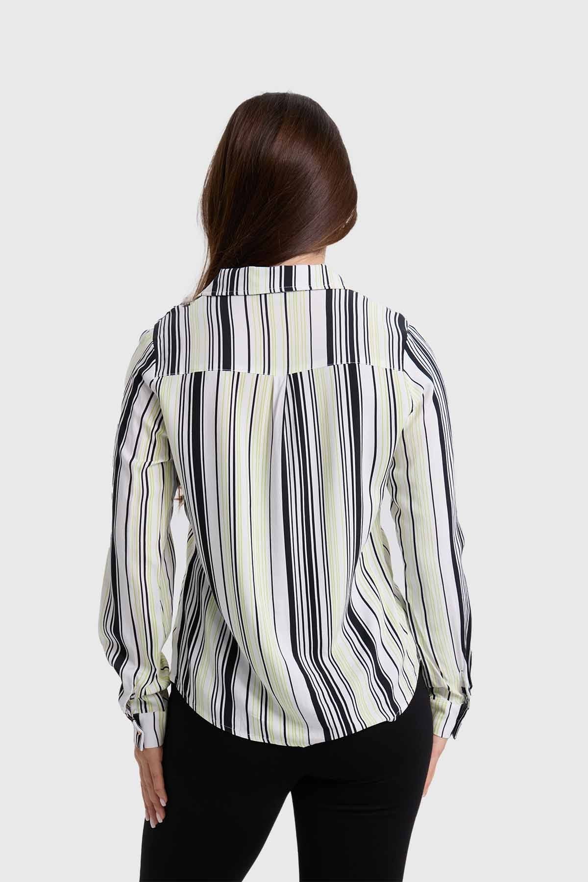 Blusa Mujer Abotonada Crudo
