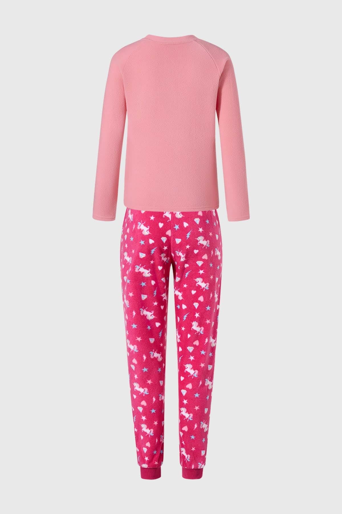 Pijama Niña Polar Rosado