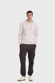 Polerón Hombre Hoodie Básico Beige