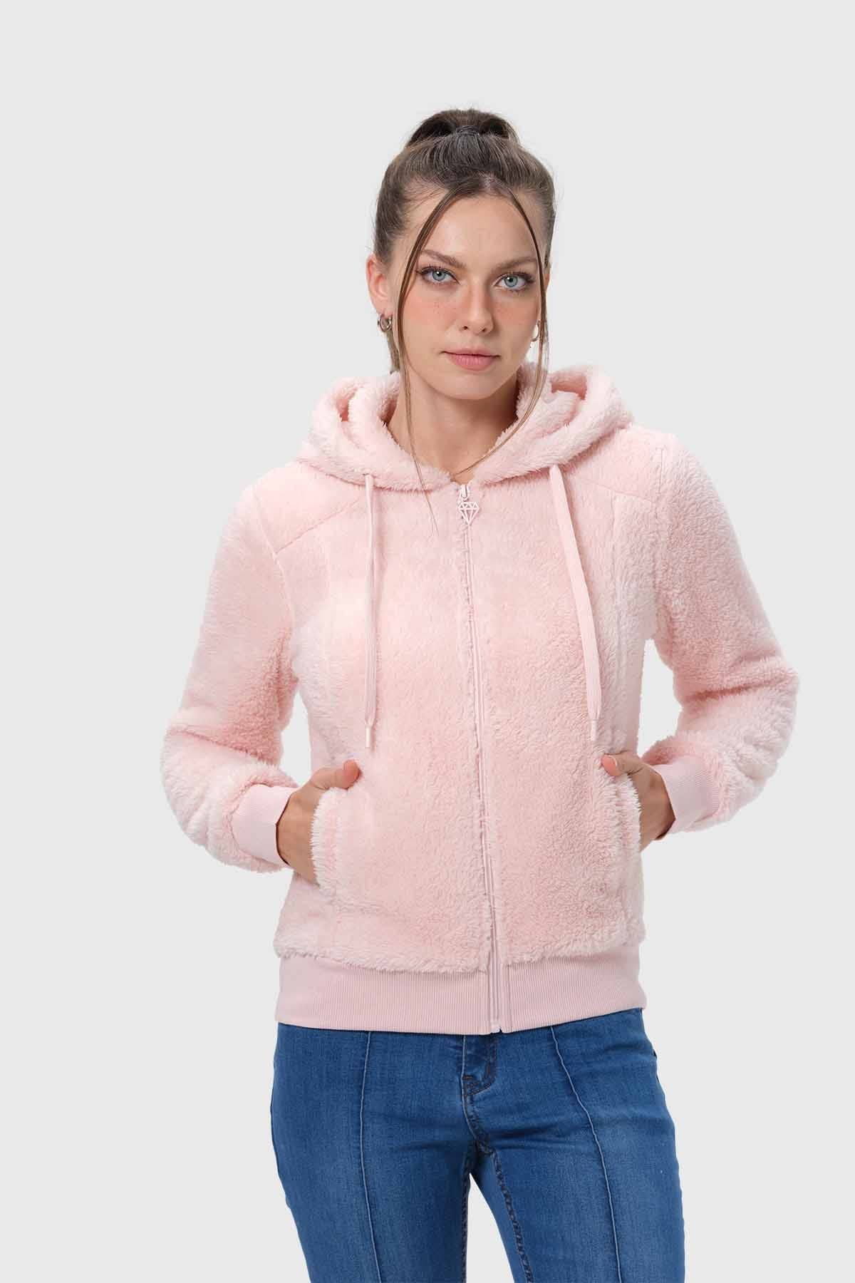 Polar Mujer Peludo Palo Rosa