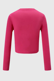 POLERA NIÑA LETRAS LENTEJUELAS ROSADO