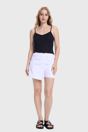 Polera Peto Mujer Pabilo Crop Negro