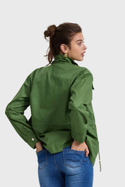 Chaqueta Mujer Aplicación Cintura Verde