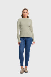 Polera Mujer Rib Verde