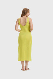Vestido Mujer Tejido Verde