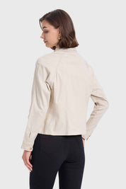 Chaqueta Mujer Gabardina Beige