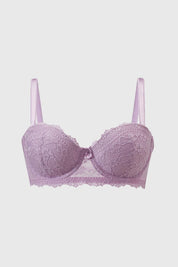 Sostén Mujer Strapless Encaje Lila