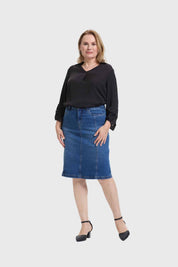 Falda Mujer Denim Azul