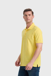 Polera Hombre Básica Piqué Amarillo