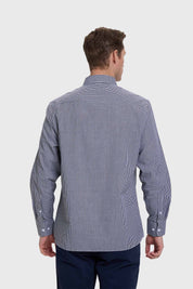 Camisa Hombre Cuadros Negro