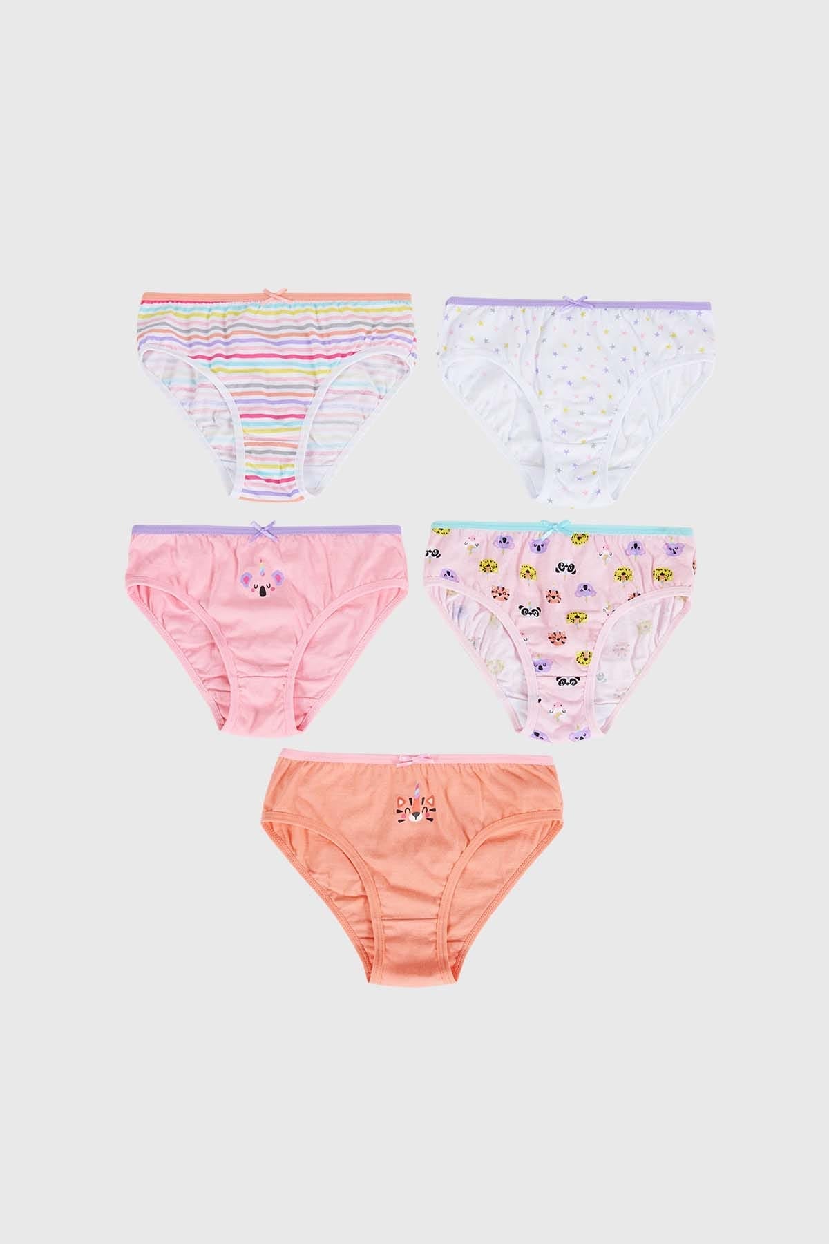 Calzón Niña 5Pack Pantaleta Damasco