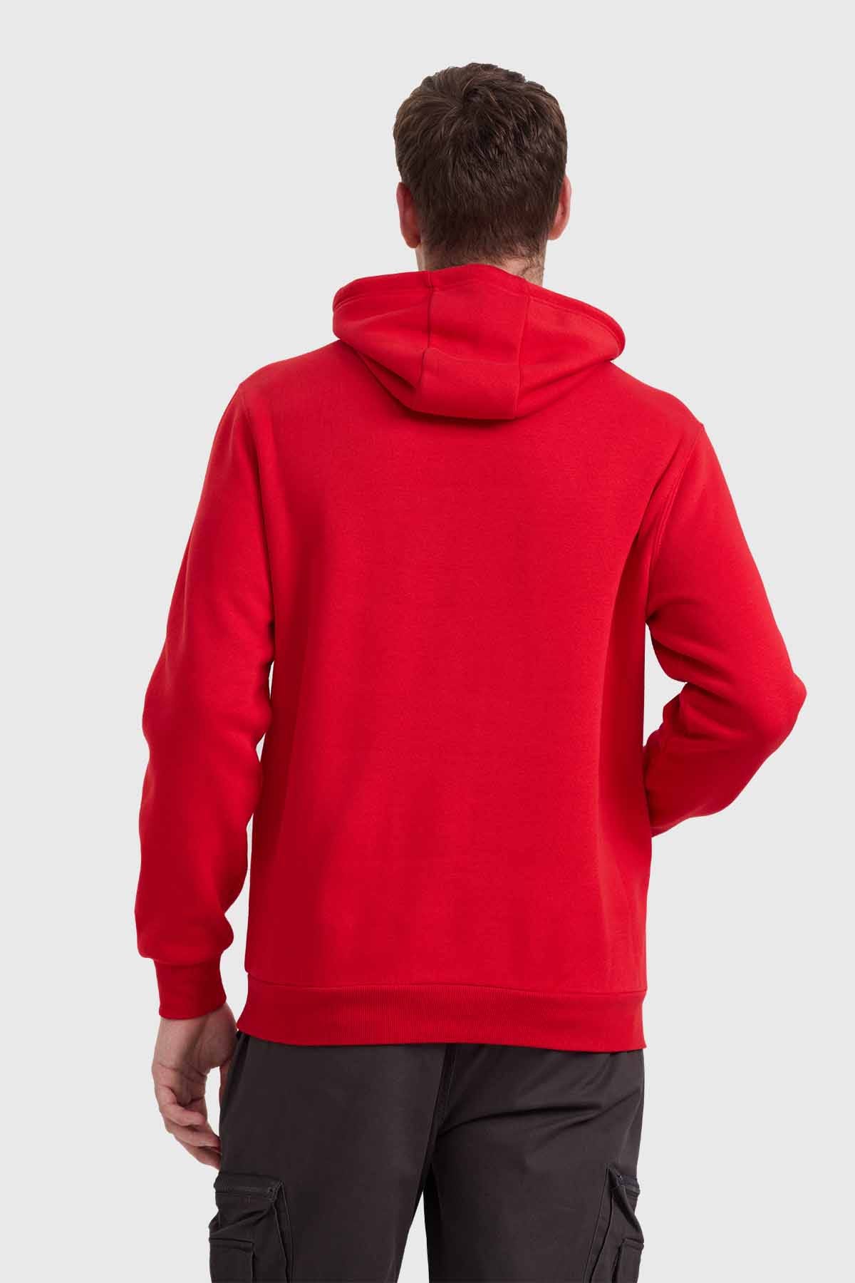 POLERÓN HOMBRE SKULL NIGHT ROJO