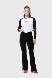 Pantalón Mujer Cotelón Negro