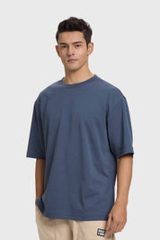 Polera Hombre Long Fit Básica Azul