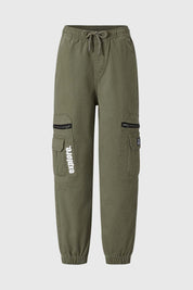 Pantalón Niño Gabardina Bolsillo Verde
