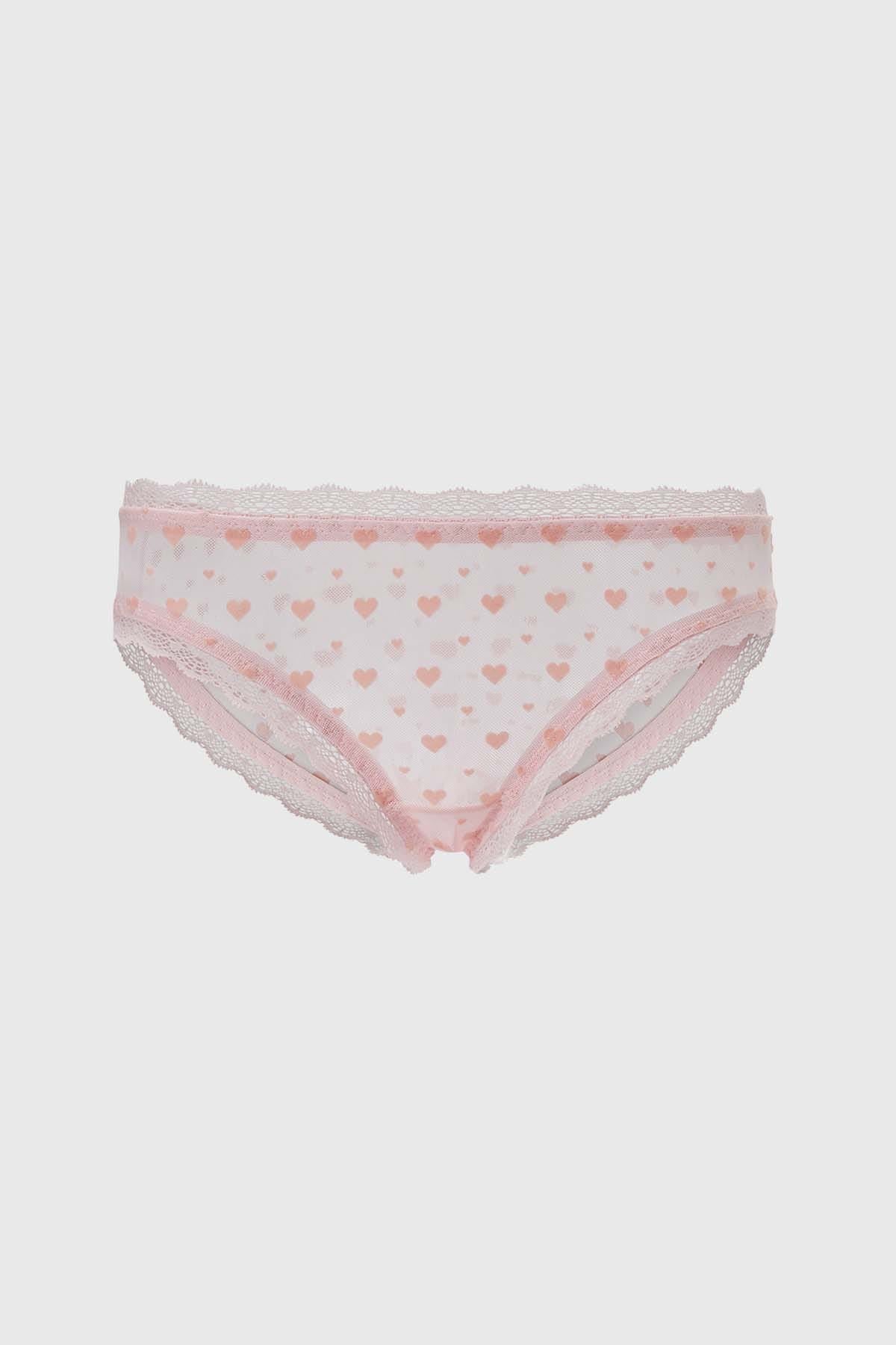 Calzón Mujer Pantaleta Encaje Palo Rosa
