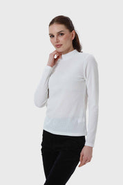Sweater Mujer Con Textura Crudo