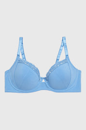Sostén Mujer Detalle Encaje Azul