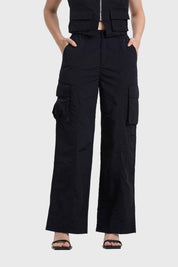 Pantalón Mujer Cargo Negro