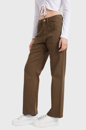 Jeans Mujer Recto Verde