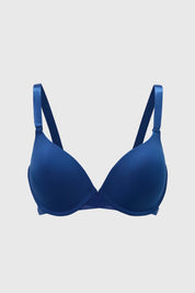 Sostén Mujer Pre Hormado Encaje Azul