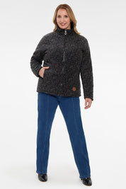 Chaqueta Mujer Polar Casual Reversible Negro