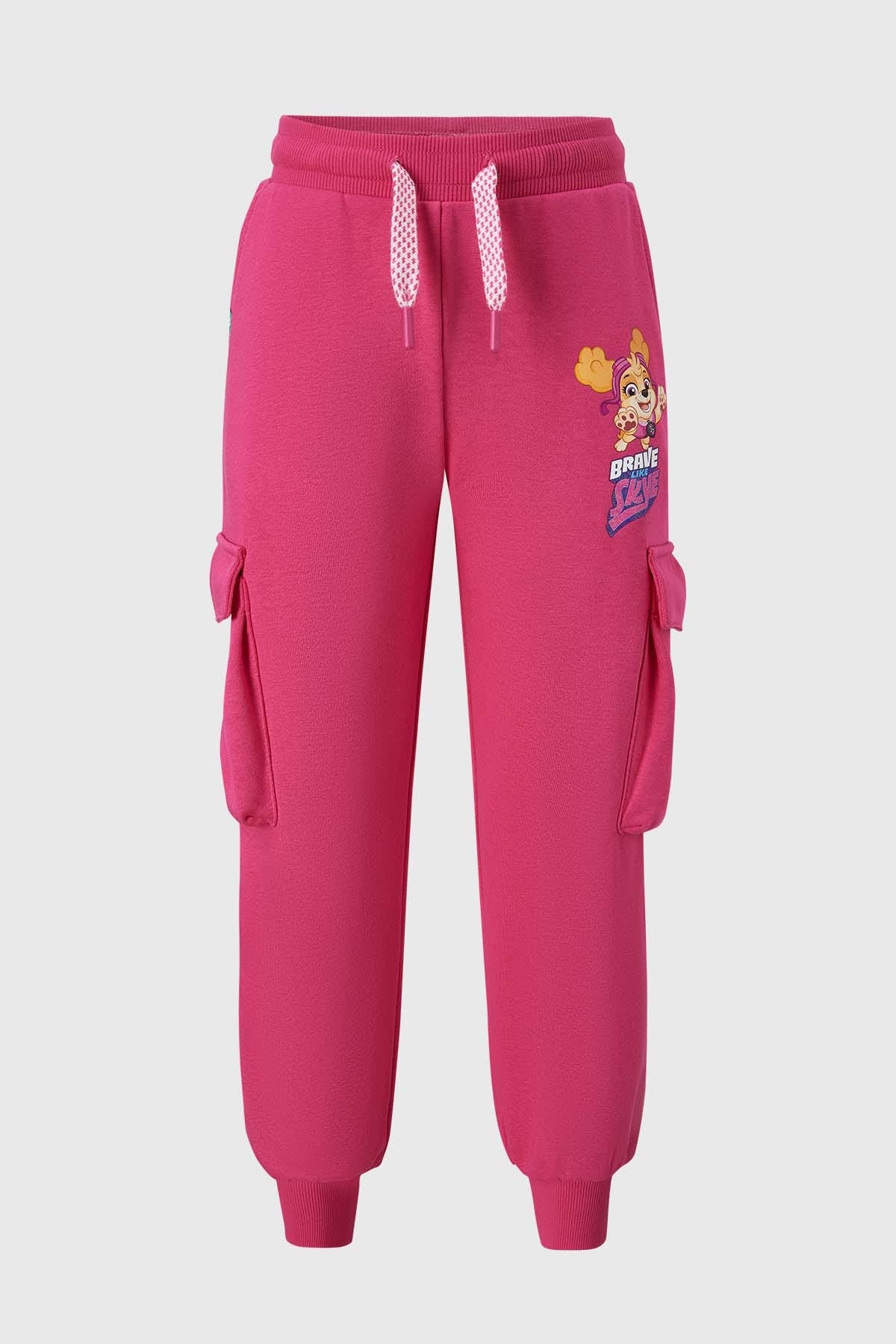 PANTALÓN BUZO NIÑA JOGGER CARGO SKYE FUCSIA