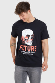 Polera Hombre Calavera Negro