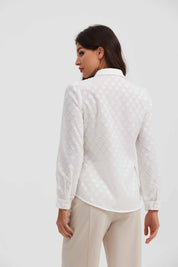 Blusa Mujer Abotónada Crudo