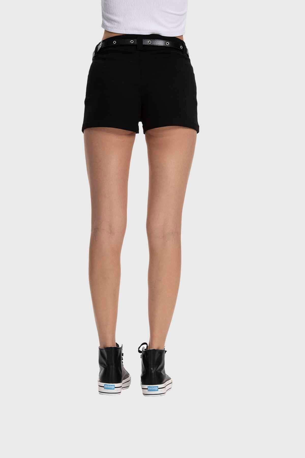 Short Mujer Cinturón Negro