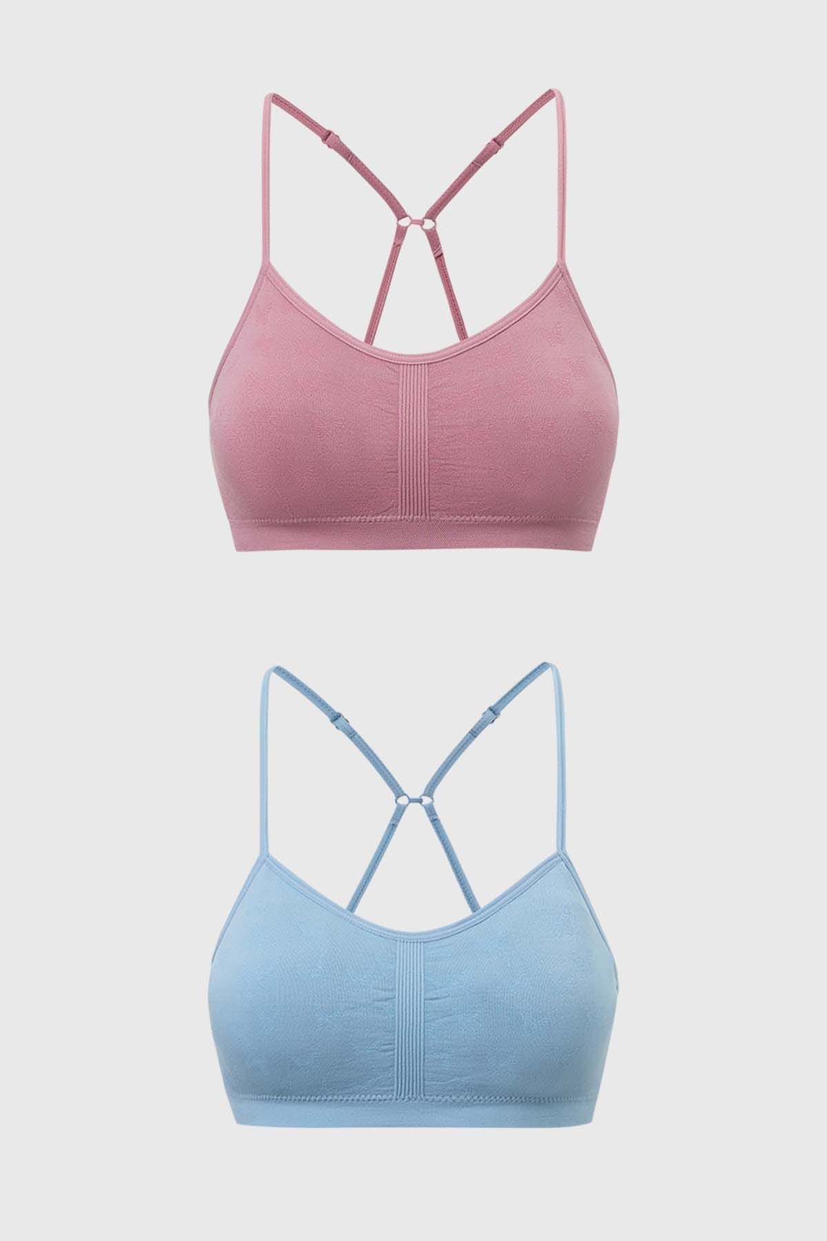 Sostén Mujer Bipack Peto Celeste