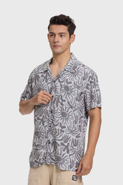 Camisa Hombre Guayaber Tropical Gris