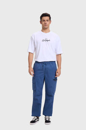Pantalón Hombre Cargo Jogger Azul