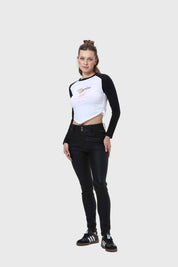 Jeans Mujer Skinny Engomado Negro