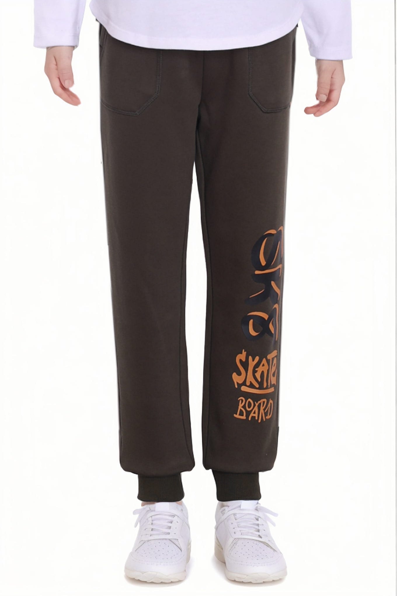 Pantalón Buzo Niño Print Verde