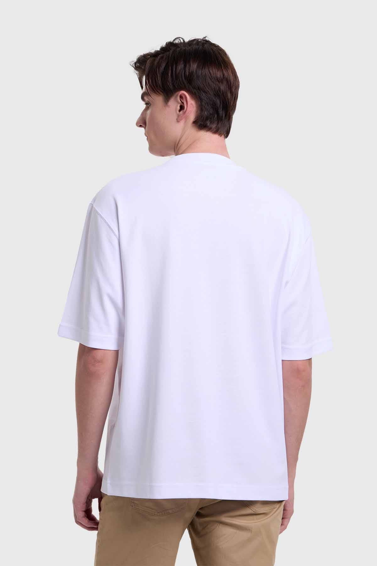 Polera Hombre Loose Fit Blanco