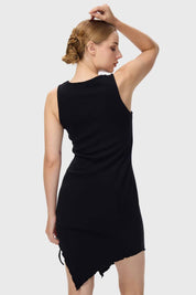 Vestido Mujer Amarras Negro