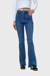 Jeans Mujer Flare Vale Azul