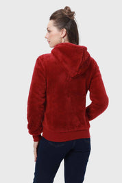 Polar Mujer Peludo Burdeo