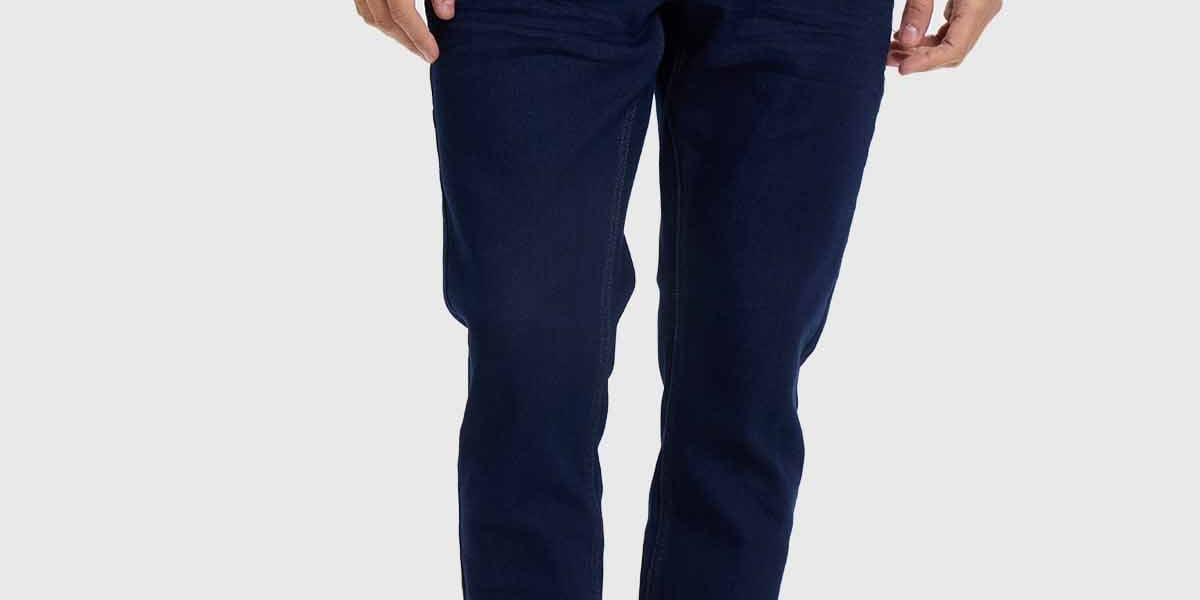 Jeans Hombre Slim Azul