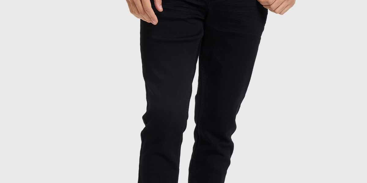 Jeans Hombre Slim Negro