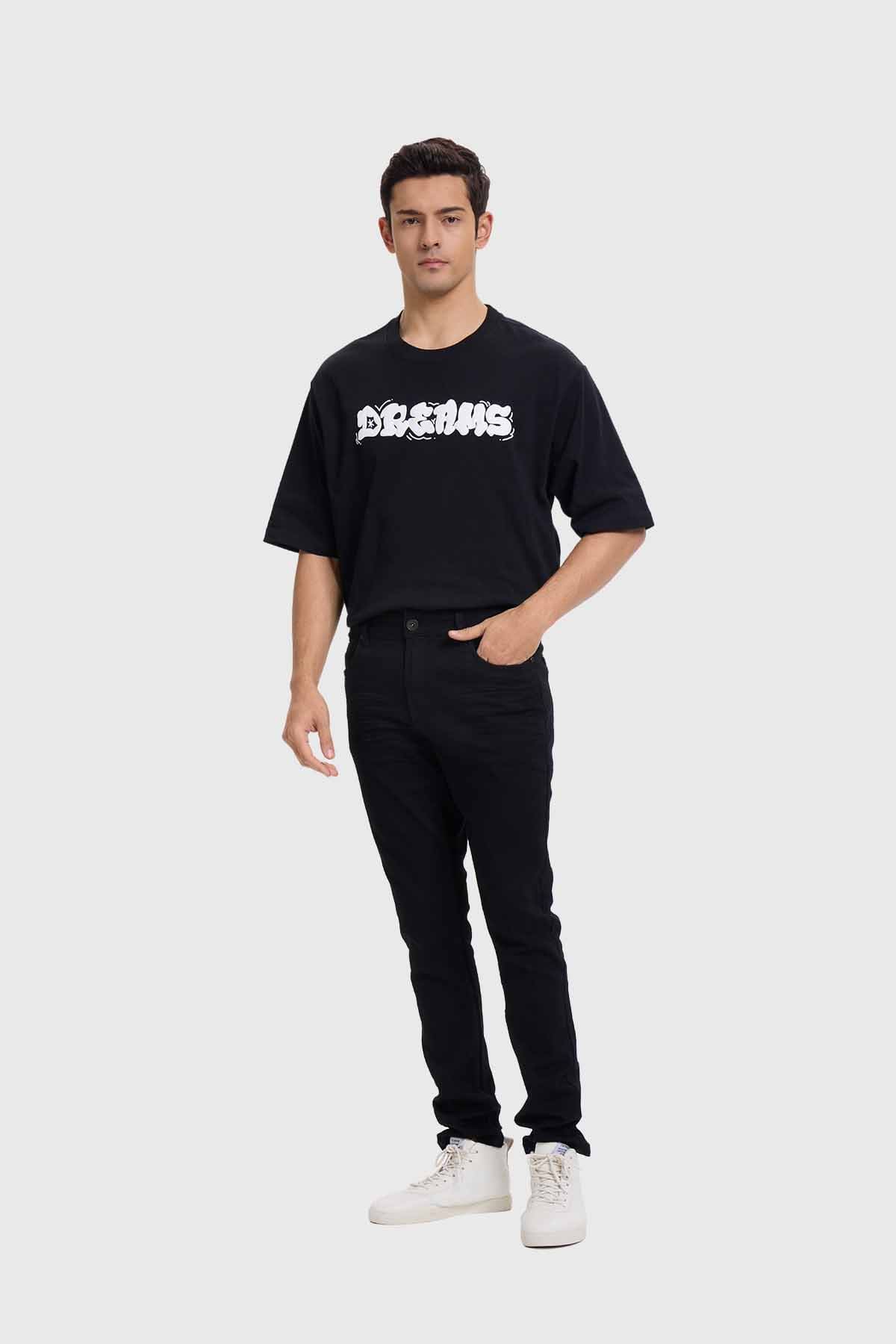 Jeans Hombre Slim Negro