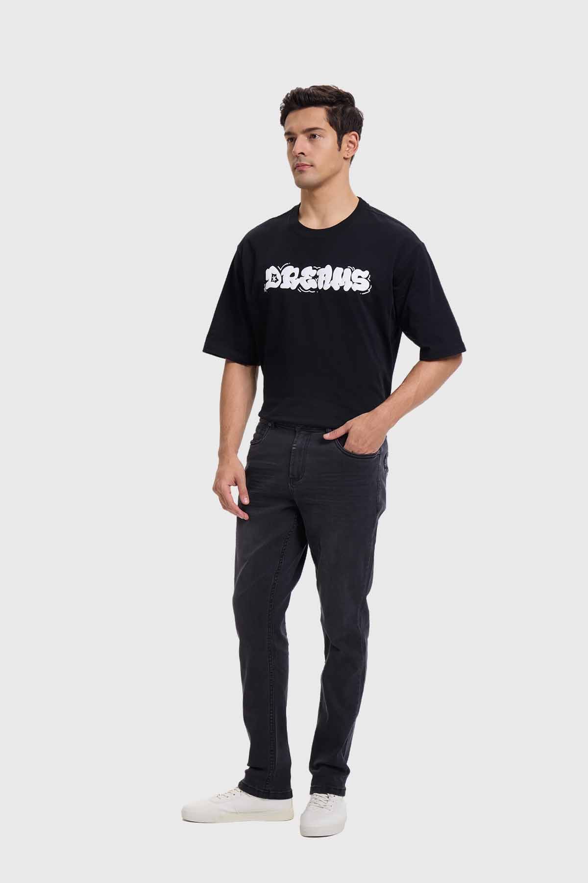 Jeans Hombre Slim Gris