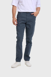 Jeans Hombre Slim Petróleo