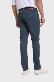 Jeans Hombre Slim Petróleo