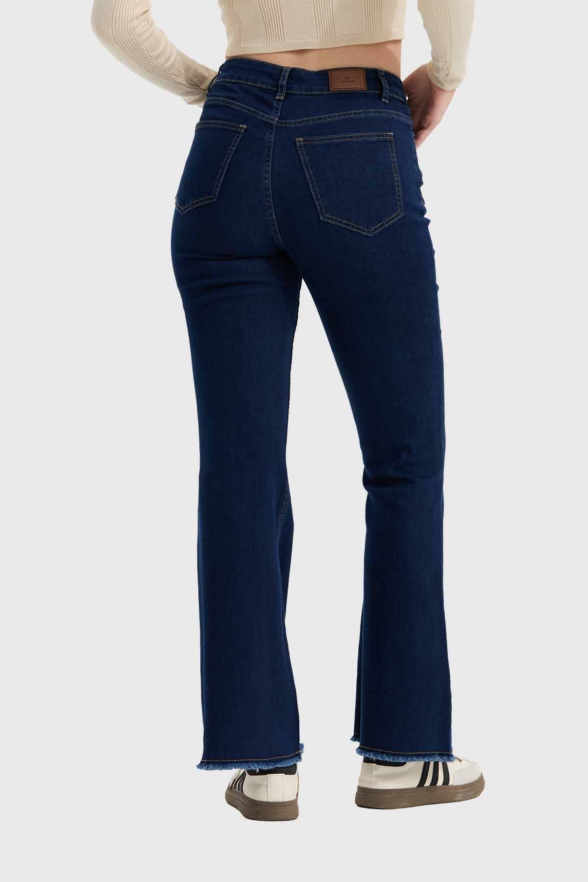 Jeans Mujer Flare Monse Azul