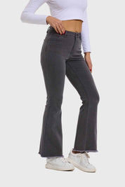 Jeans Mujer Monse Flare Gris