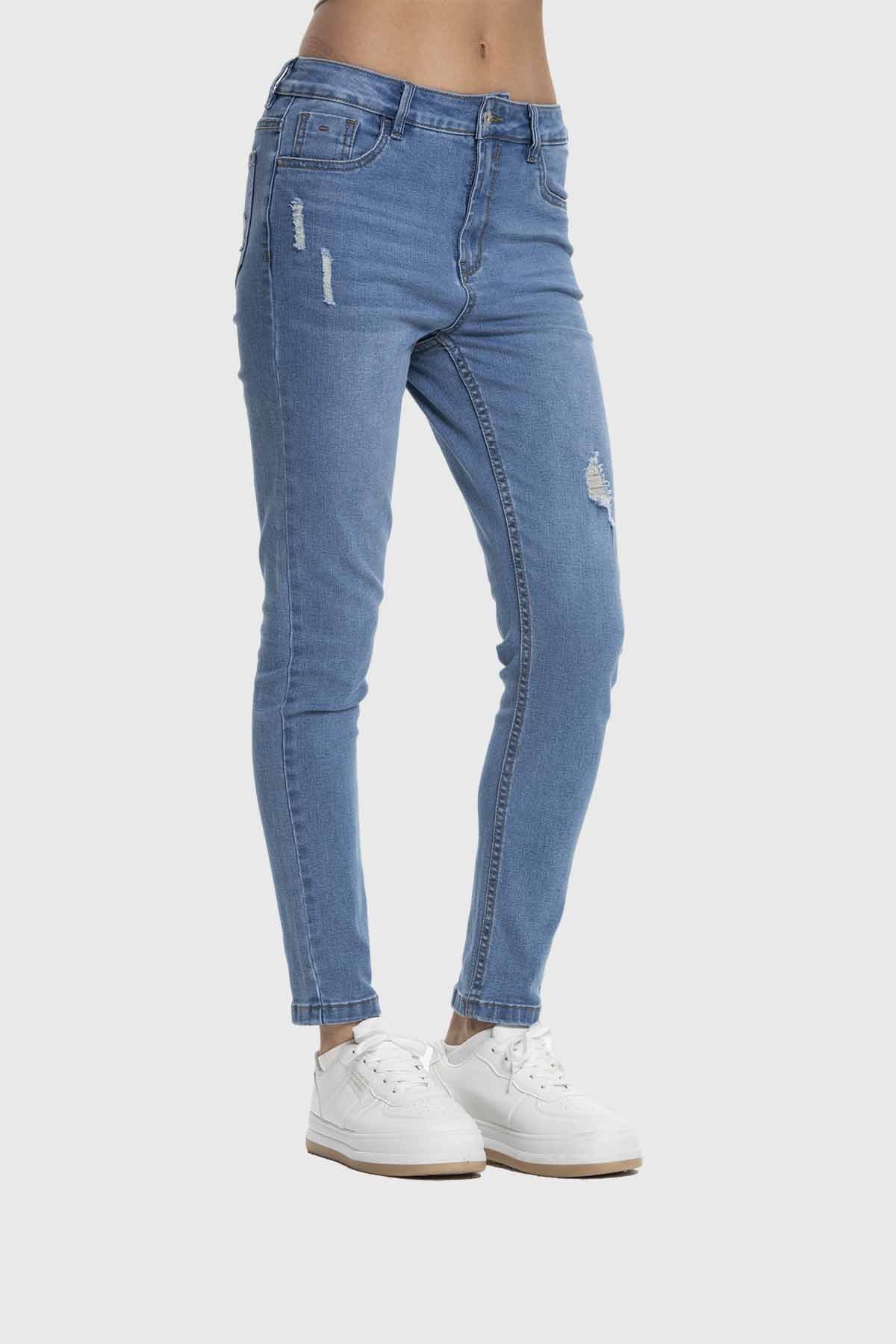 Jeans Mujer Skinny Lia Azul