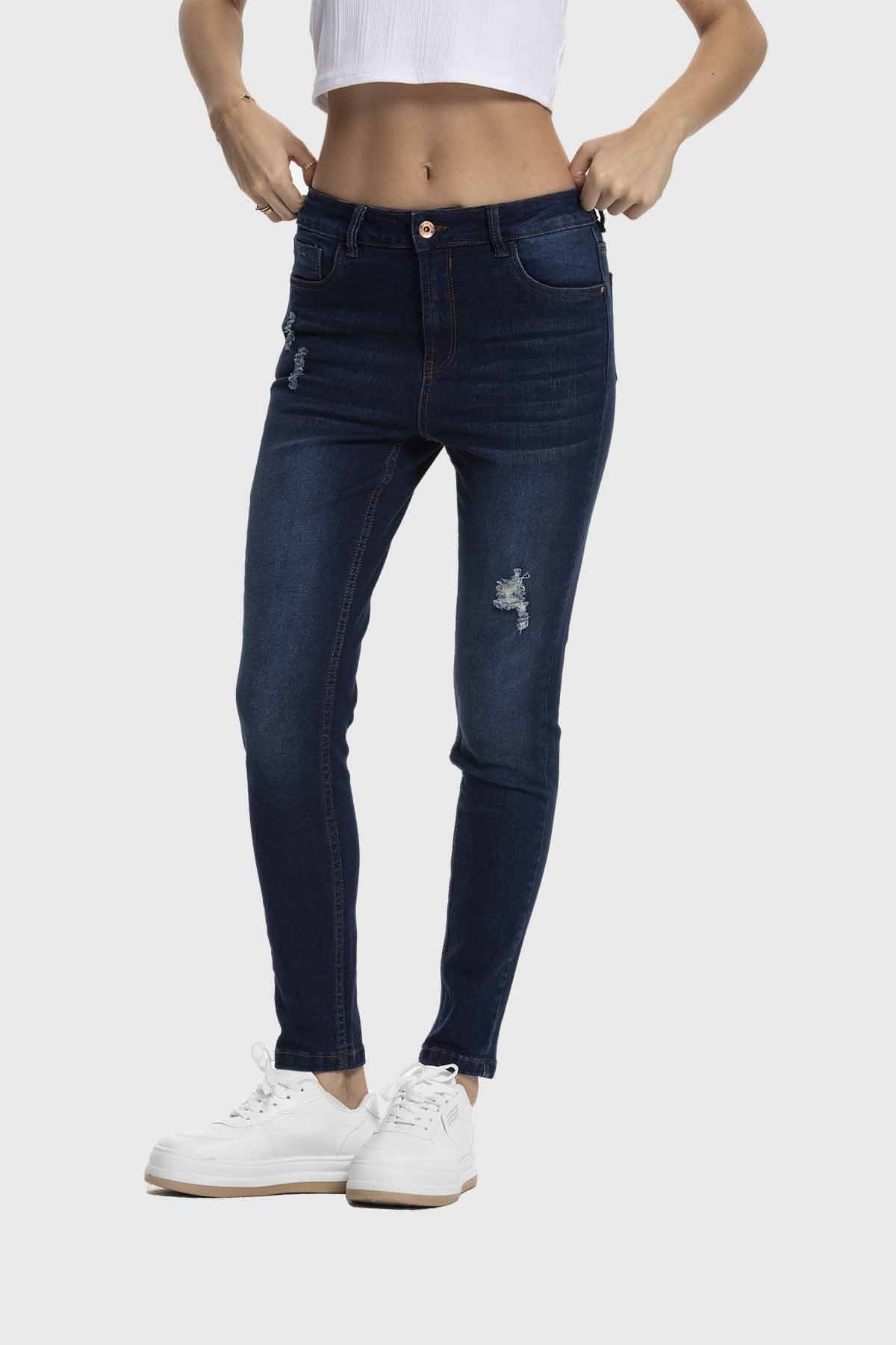 Jeans Mujer Skinny Lia Azul