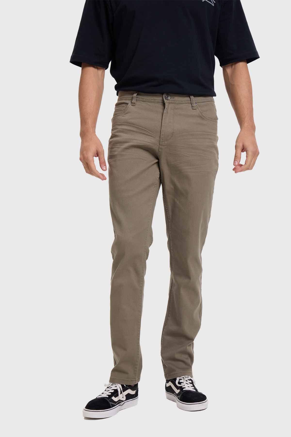 Jeans Hombre Jogger Cargo Café
